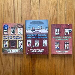 Louis Sachar Wayside School Book Bundle (3) - Mixed Hardcover & Paperback Lot